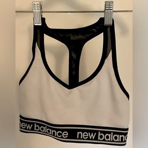 White New Balance Sports Bra